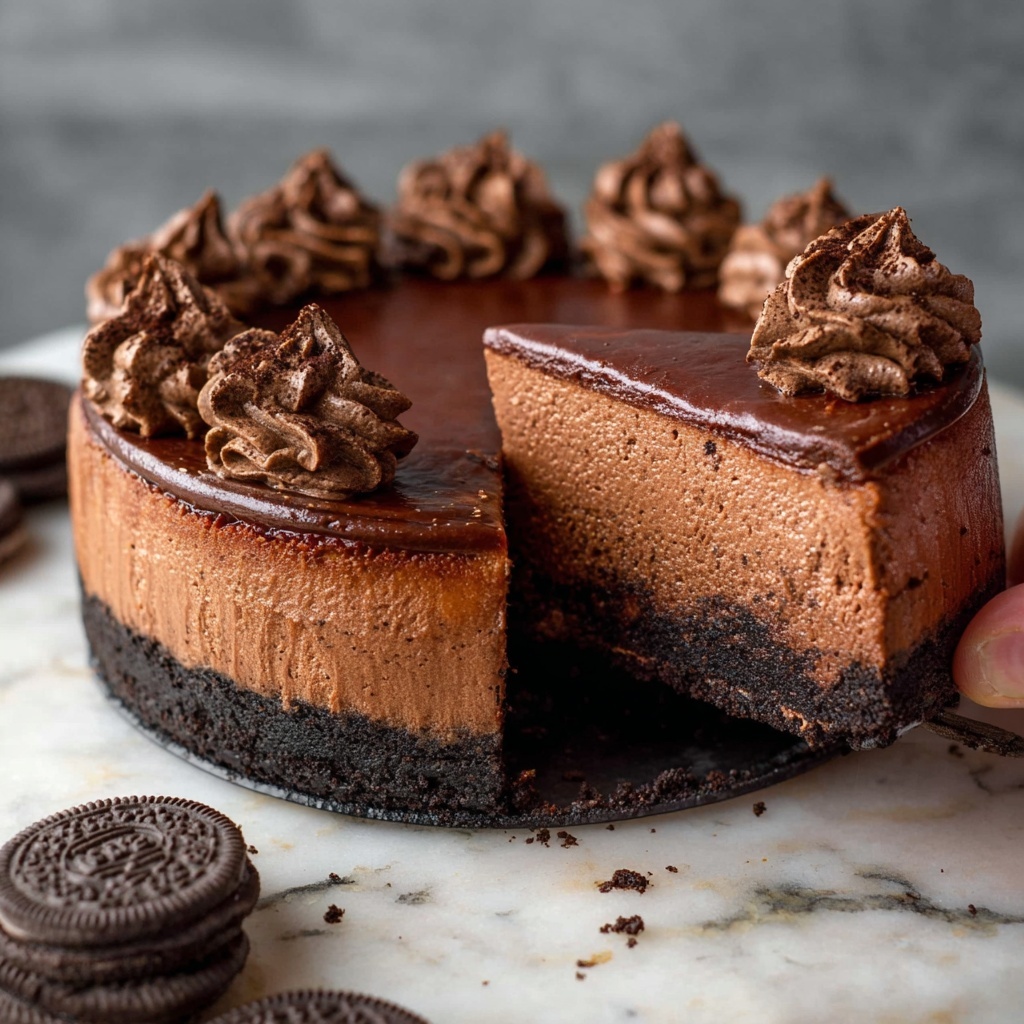 Decadent Chocolate Cheesecake Recipe - Recipe Image