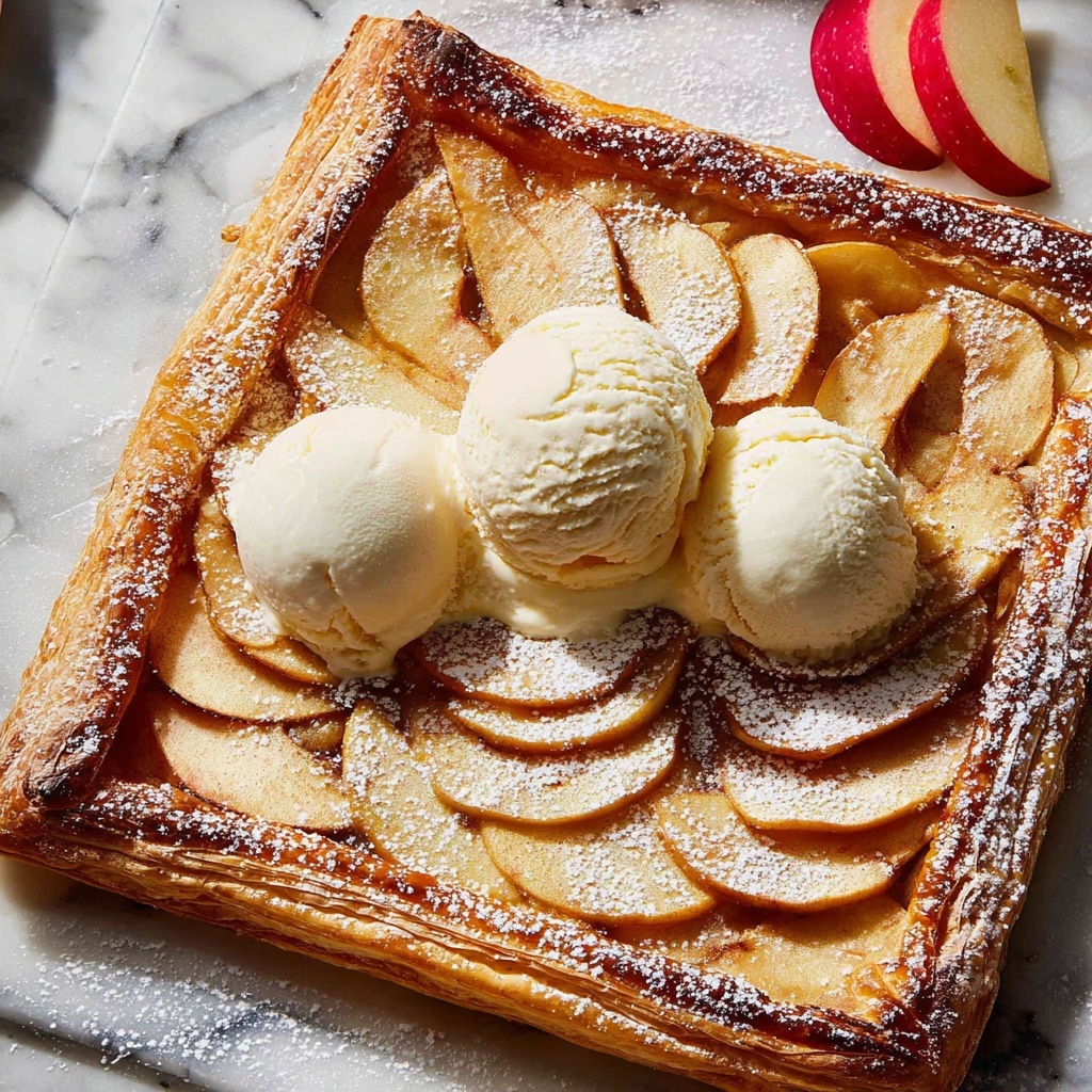 Easy French Apple Tart - Tarte Fine aux Pommes Recipe - Recipe Image