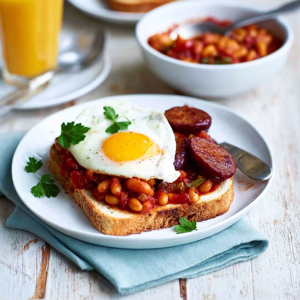 Chorizo Baked Beans on Toast Recipe - Recipe Image