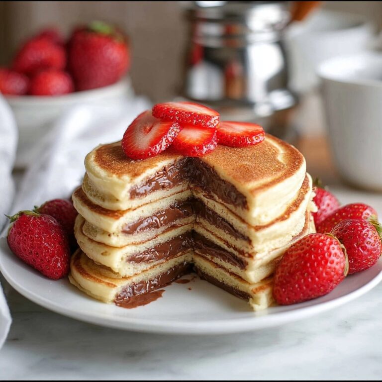 Nutella Stuffed Pancakes Recipe