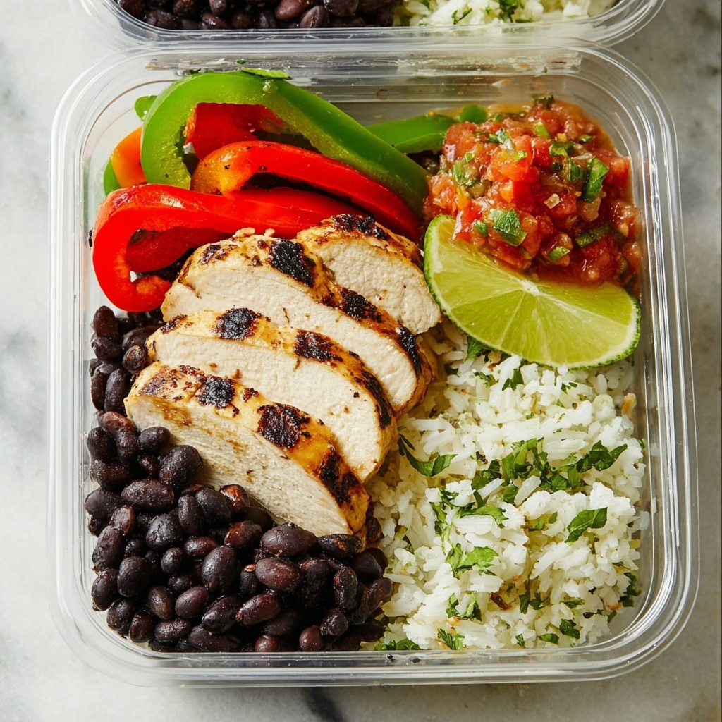 Chicken Fajita Bowl Meal Prep Recipe - Recipe Image
