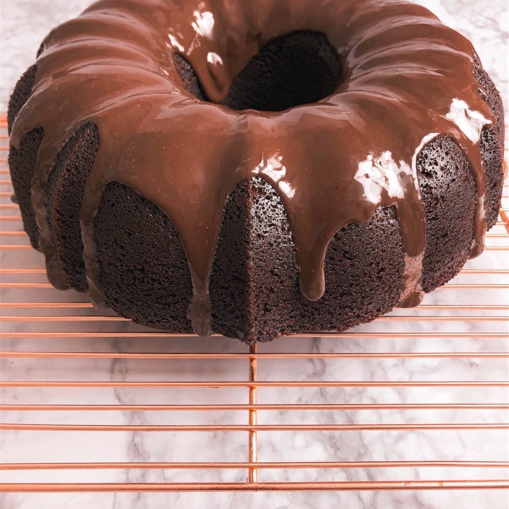 Chocolate Bundt Cake with Rich Chocolate Ganache Recipe - Recipe Image