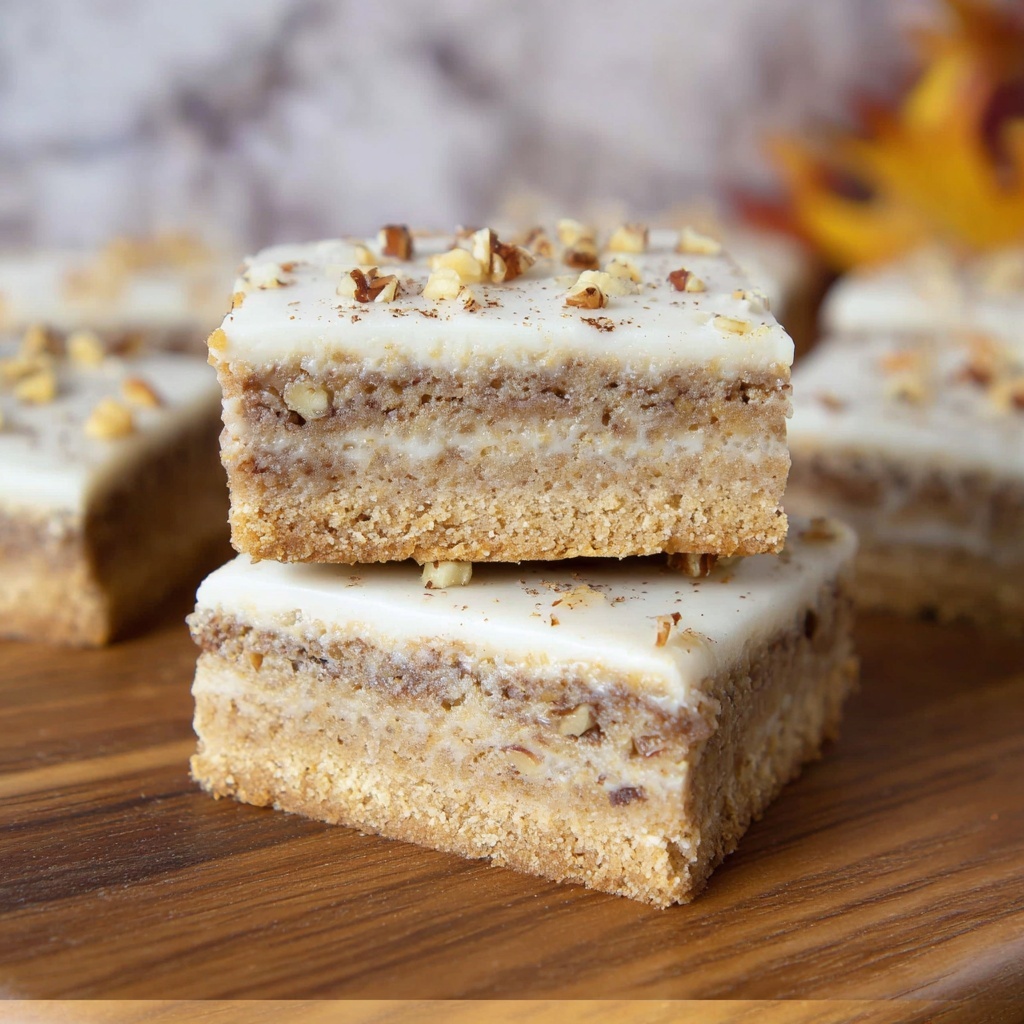 Maple Pecan Bars Recipe - Recipe Image