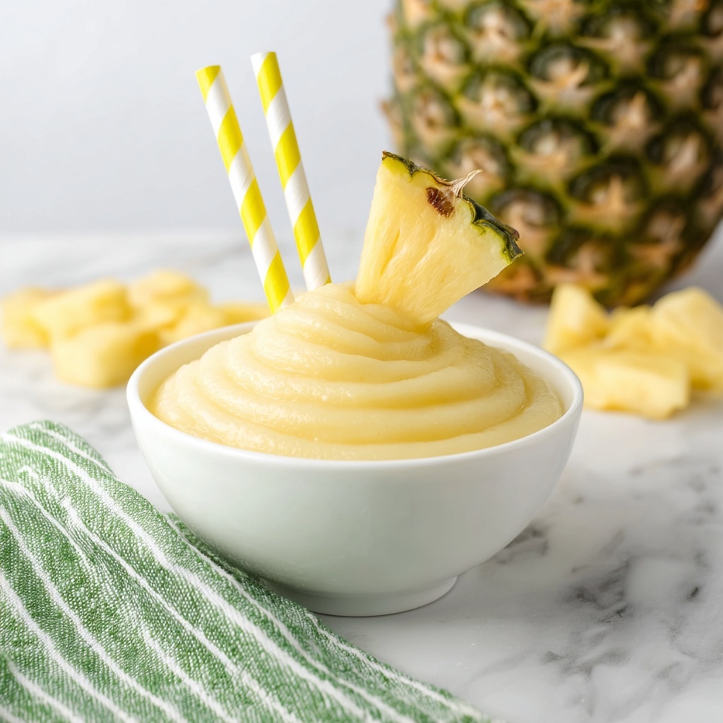 Creamy Tropical Dole Whip with Pineapple and Coconut Recipe - Recipe Image