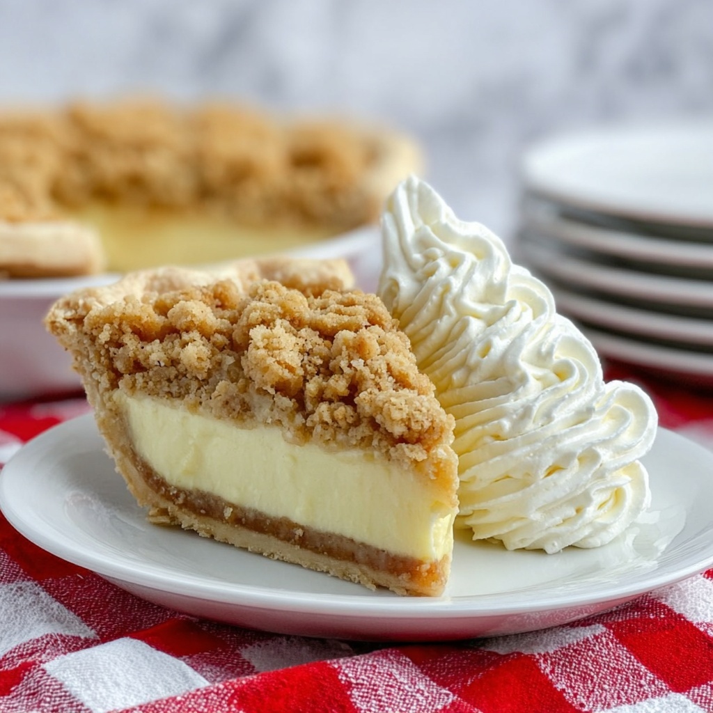 Crumble Eggnog Pie Recipe - Recipe Image