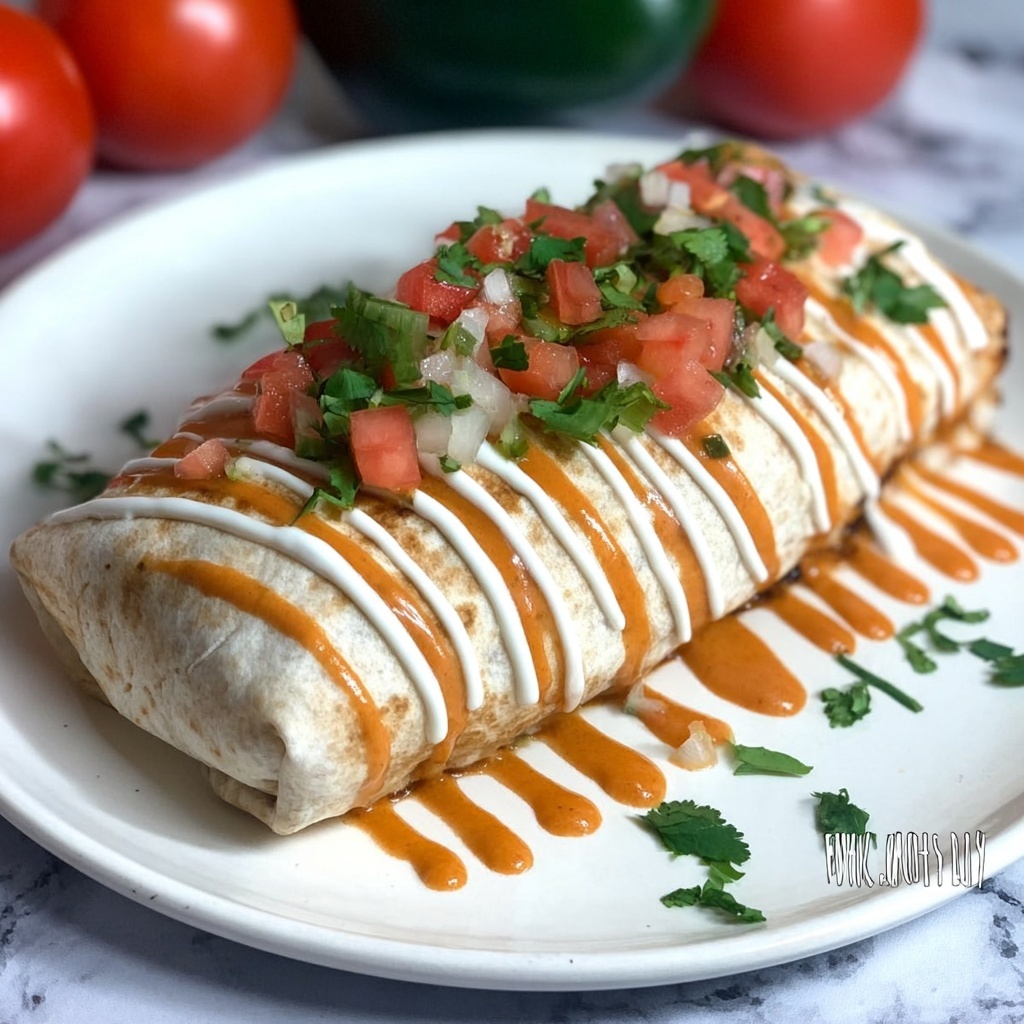 Air Fryer Chimichanga with Chicken, Rice, and Pinto Beans Recipe - Recipe Image