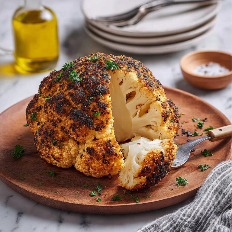 Whole Roasted Cauliflower Recipe