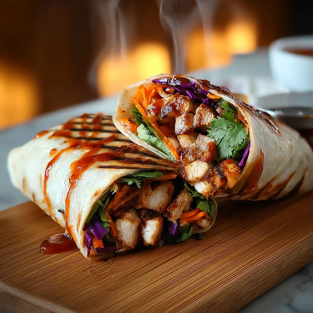 Sweet Chili Chicken Wraps – Quick, Crunchy, and Irresistibly Delicious Recipe - Recipe Image