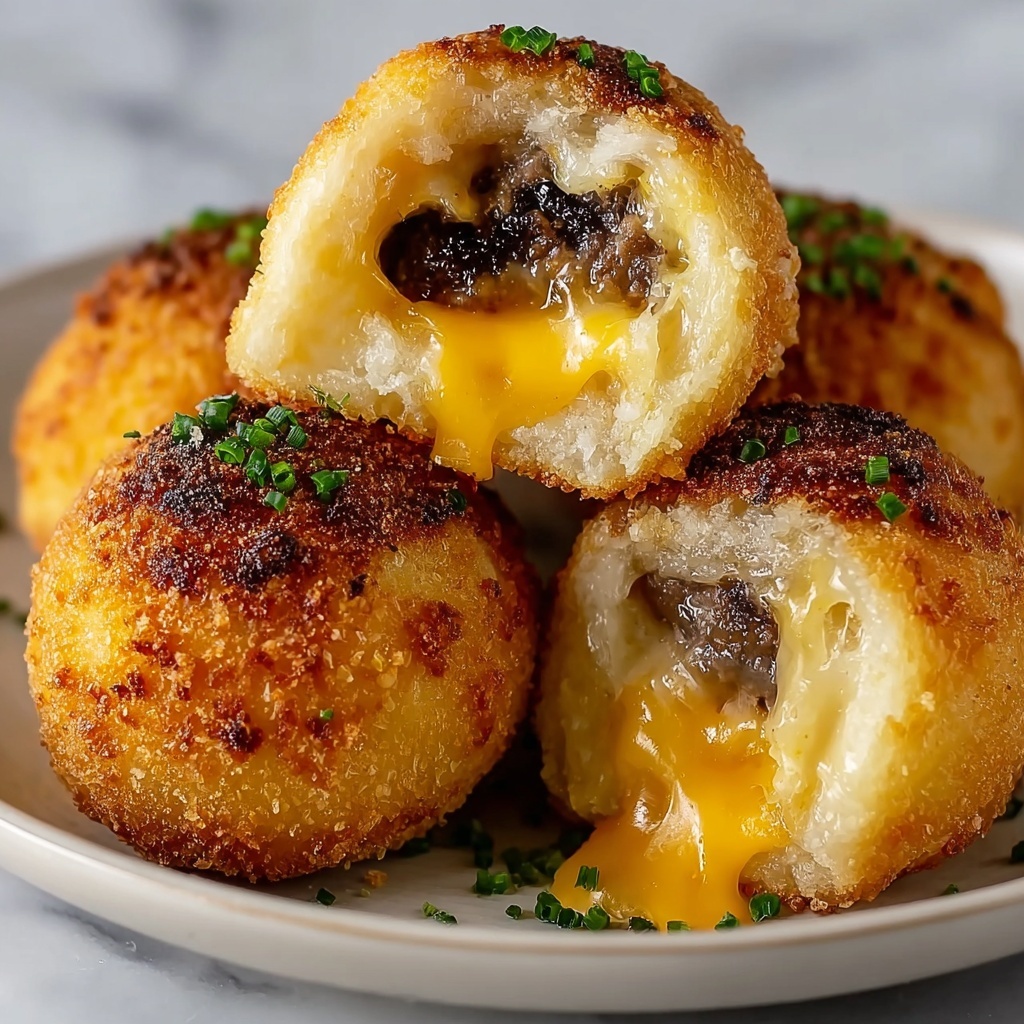 Irresistible Garlic Parmesan Cheeseburger Bombs You’ll Crave Recipe - Recipe Image