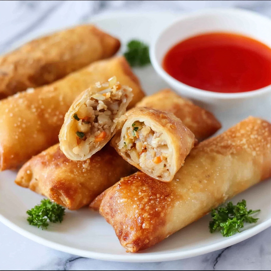 Air Fryer Pork Egg Rolls Recipe - Recipe Image