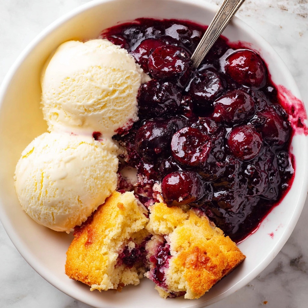 Fresh Cherry Cobbler Recipe - Recipe Image