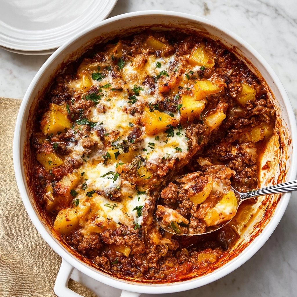 Ground Beef and Potato Casserole Recipe - Recipe Image