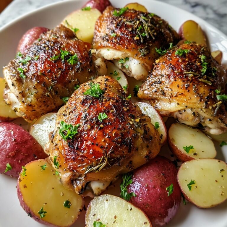 Garlic Parmesan Crockpot Chicken and Potatoes Recipe
