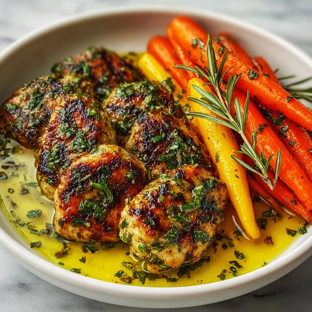 Garlic Herb Chicken with Honey-Butter Carrot Plate Recipe - Recipe Image