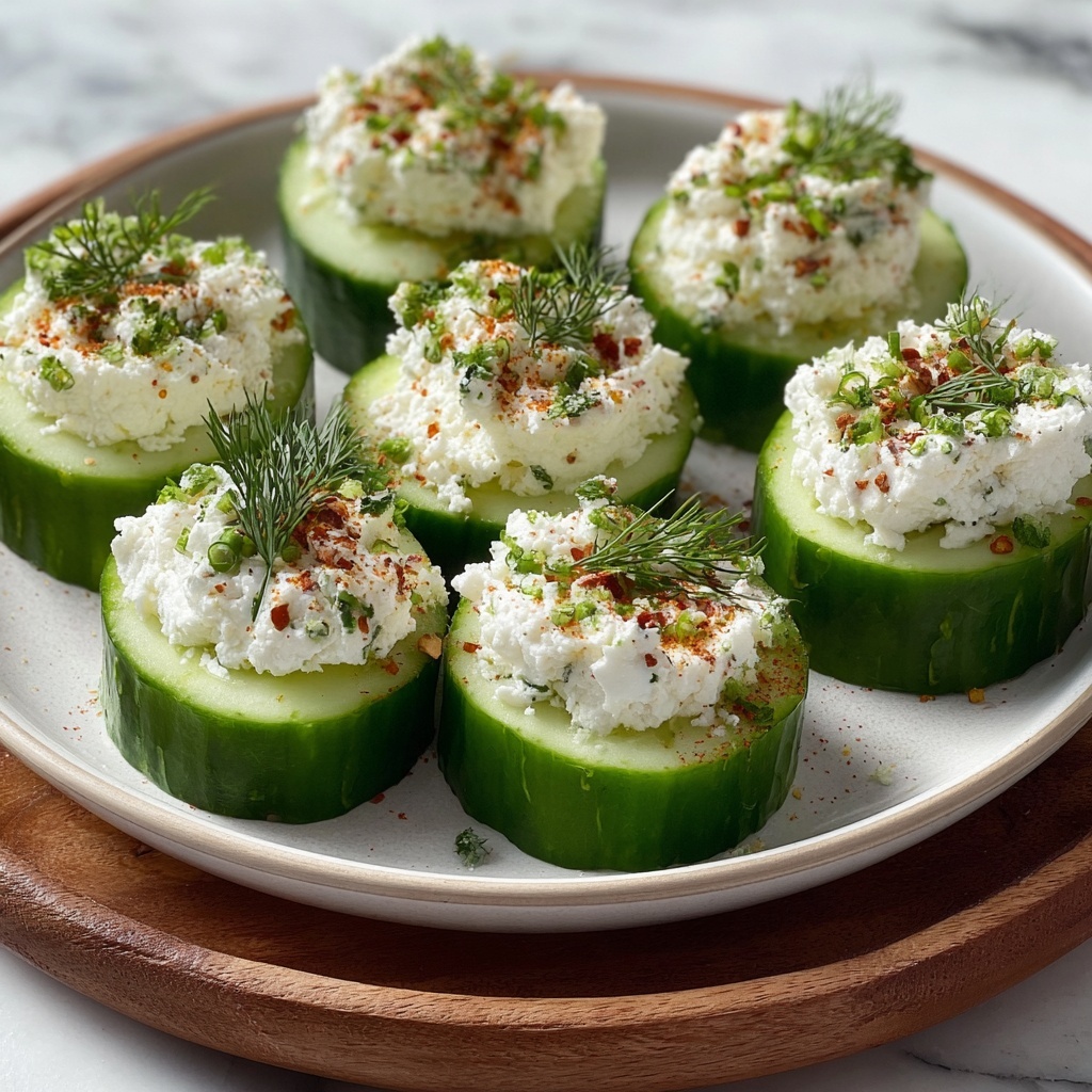 Cucumber Cottage Cheese Bites Recipe - Recipe Image