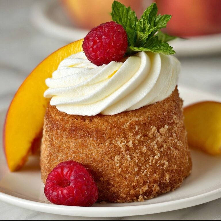 Mini Peach Upside Down Cakes Recipe