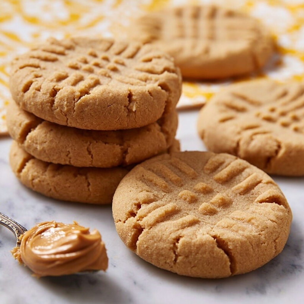 3 Ingredient Peanut Butter Cookies Recipe - Recipe Image