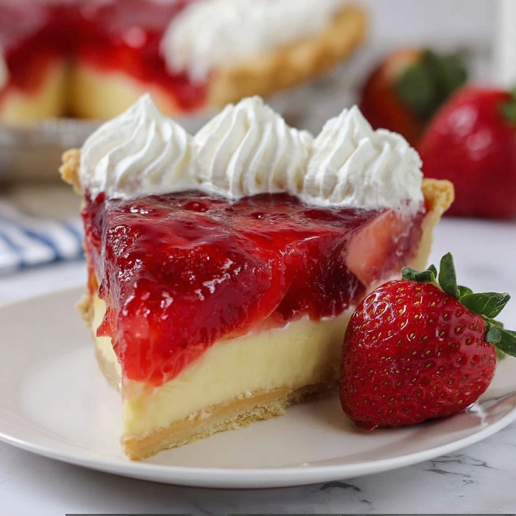 Strawberry Lemon Chess Pie Recipe - Recipe Image