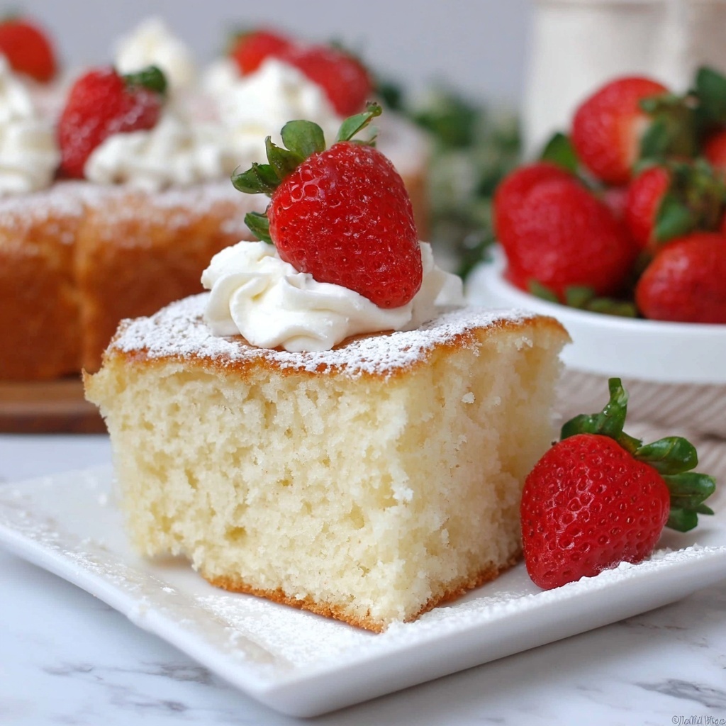 Strawberry Buttermilk Cake Recipe - Recipe Image