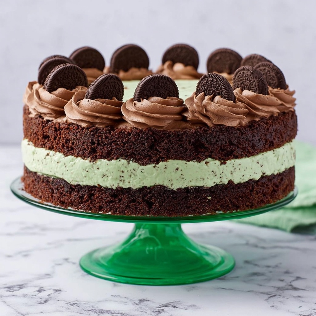 Mint Chocolate Cheesecake Recipe - Recipe Image