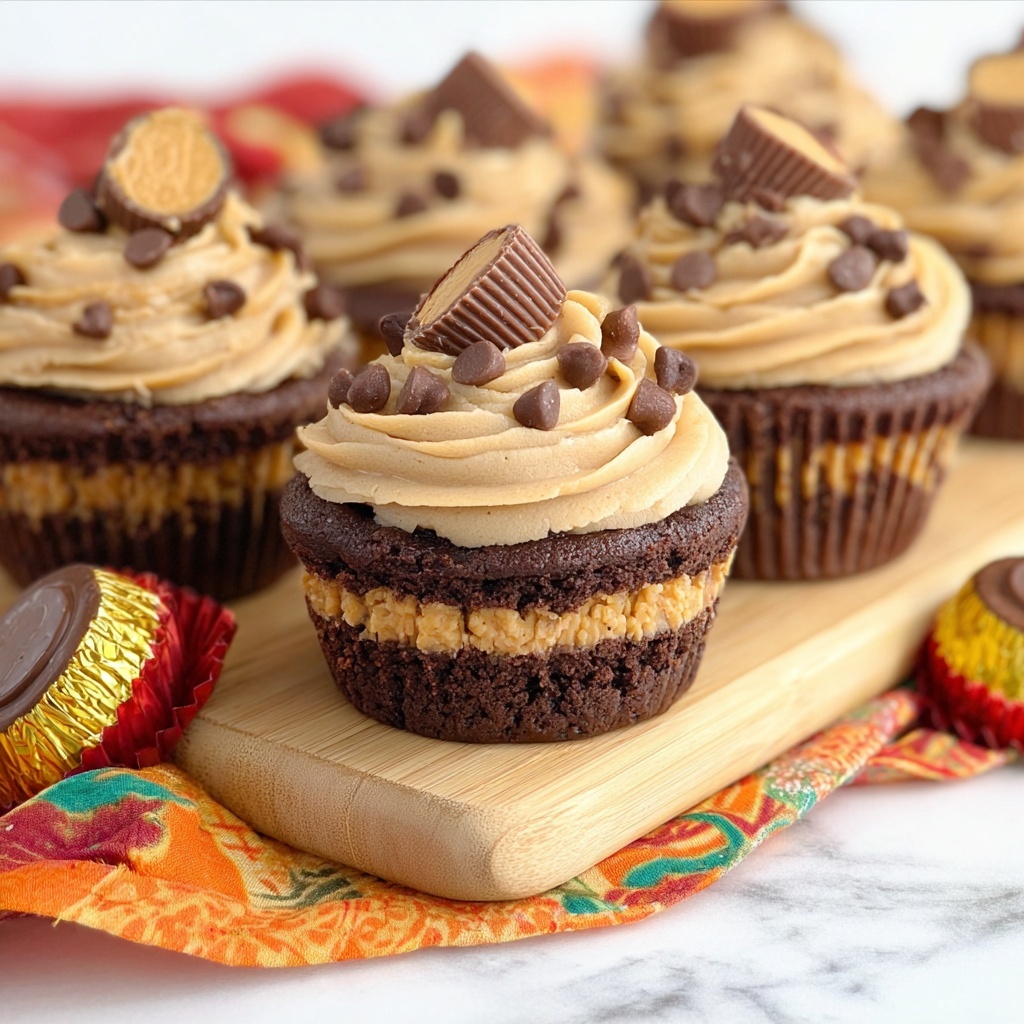 Mini Peanut Butter Cheesecakes Recipe - Recipe Image