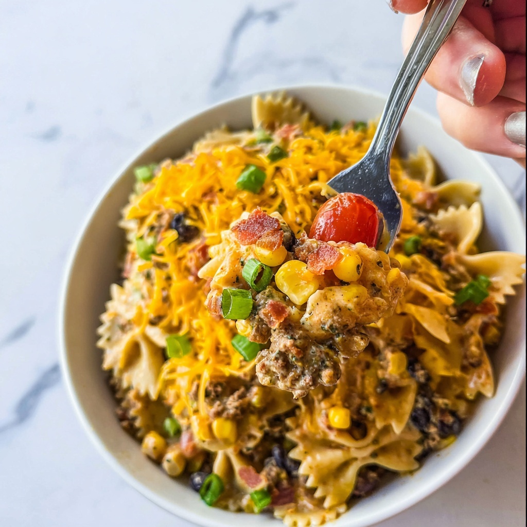 Cowboy Pasta Salad Recipe - Recipe Image
