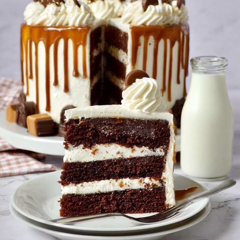 Chocolate Layer Twix Cake Recipe
