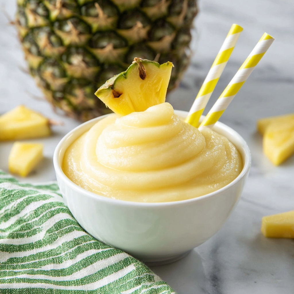Creamy Tropical Dole Whip with Pineapple and Coconut Recipe - Recipe Image
