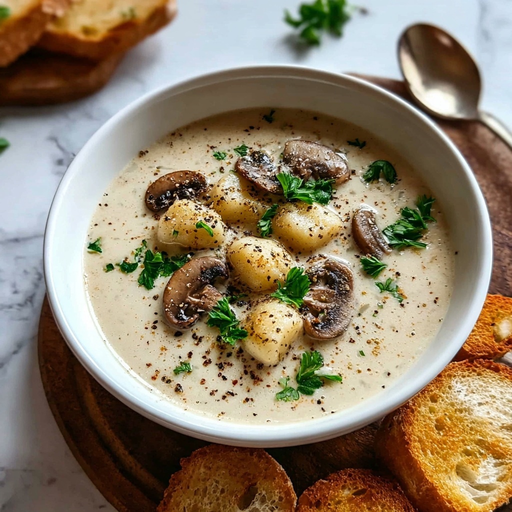 Hearty Cottage Cheese Mushroom Soup Recipe - Recipe Image