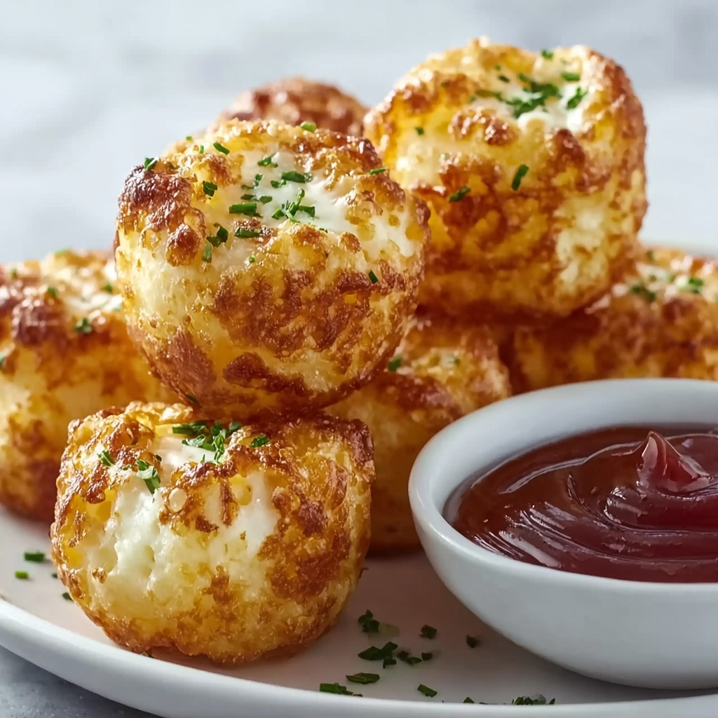 Crispy Two Ingredient Cottage Cheese Tots – Quick Snack Delight Recipe - Recipe Image