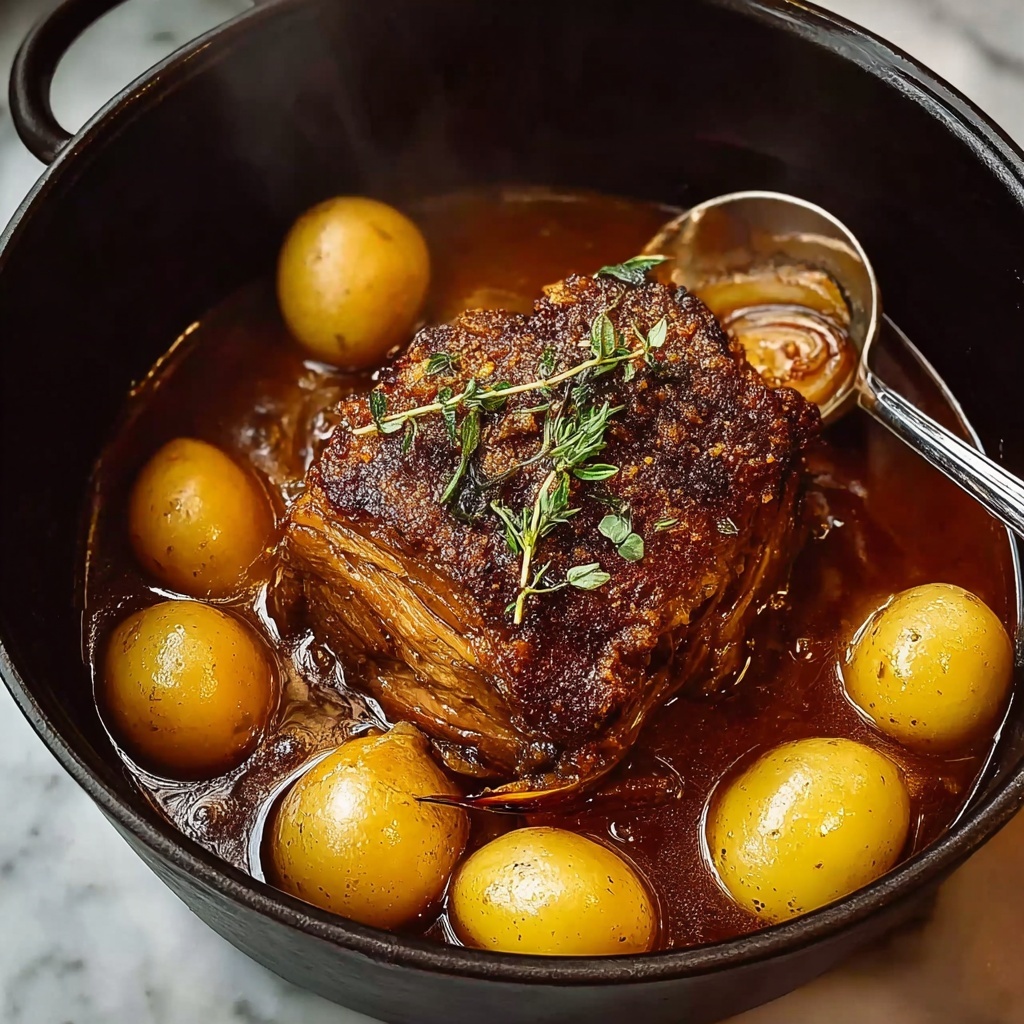 Irresistible Apple Cider Braised Pork Shoulder for Fall Comfort Recipe - Recipe Image