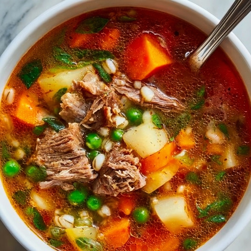 Instant Pot Beef Barley Soup Recipe - Recipe Image