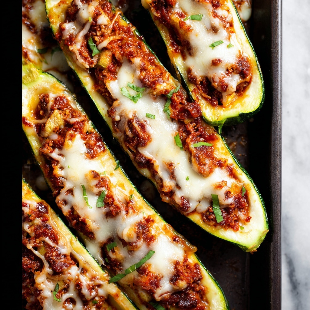 Easy Ground Beef Zucchini Boats Recipe - Recipe Image
