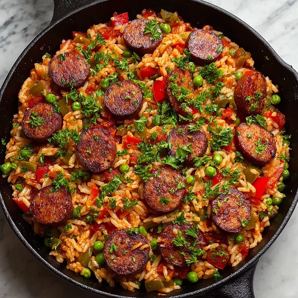 Sausage and Rice Skillet Recipe - Recipe Image