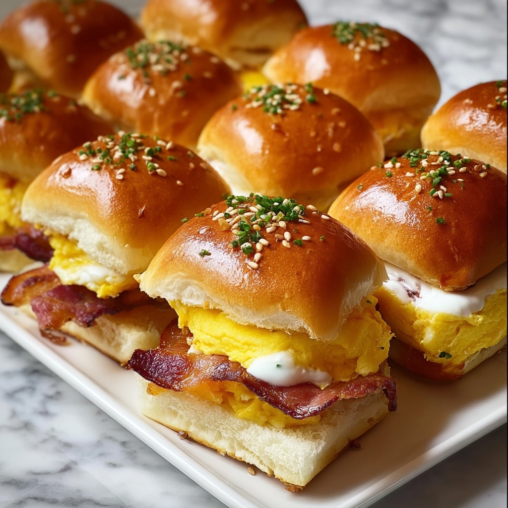 Crack Breakfast Sliders Bacon Egg & Cheese Recipe - Recipe Image