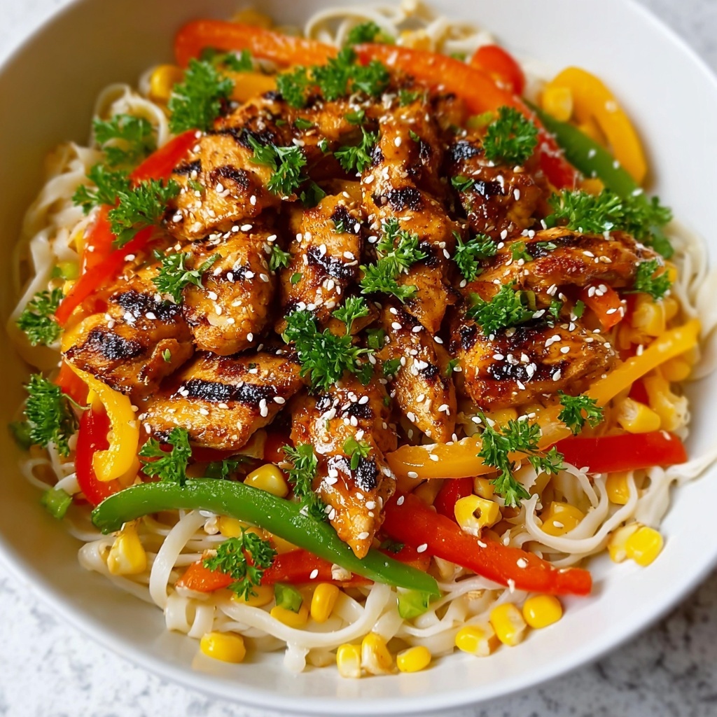 Honey Pepper Chicken Pasta Recipe - Recipe Image