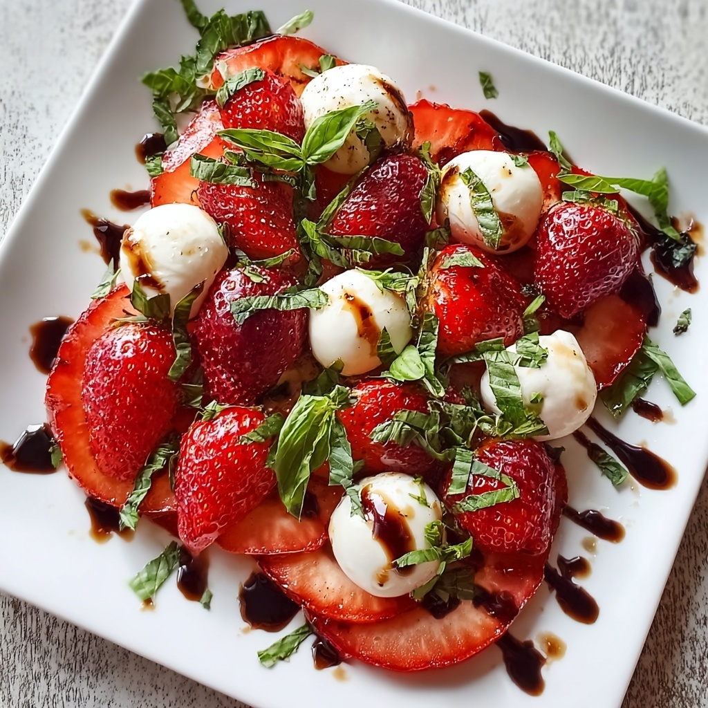 Balsamic Strawberry Caprese Recipe - Recipe Image