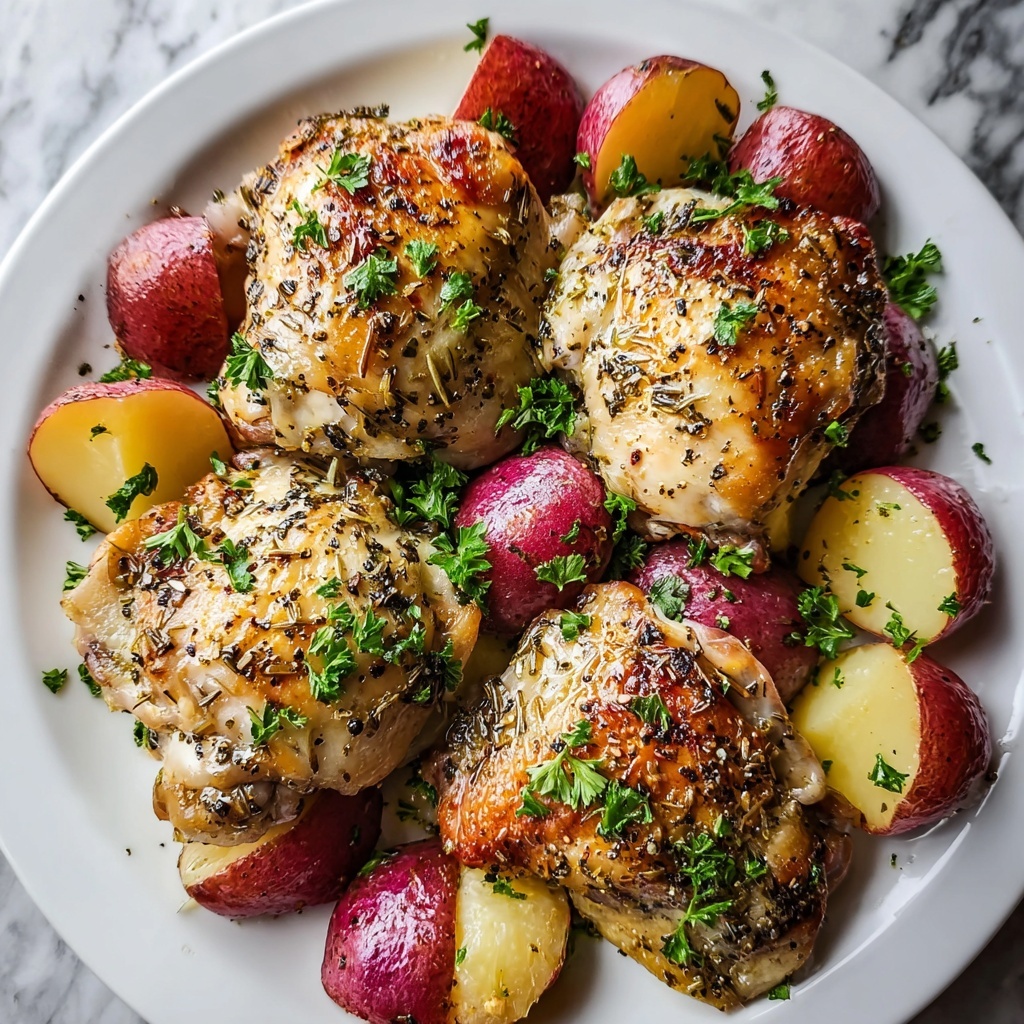 Garlic Parmesan Crockpot Chicken and Potatoes Recipe - Recipe Image