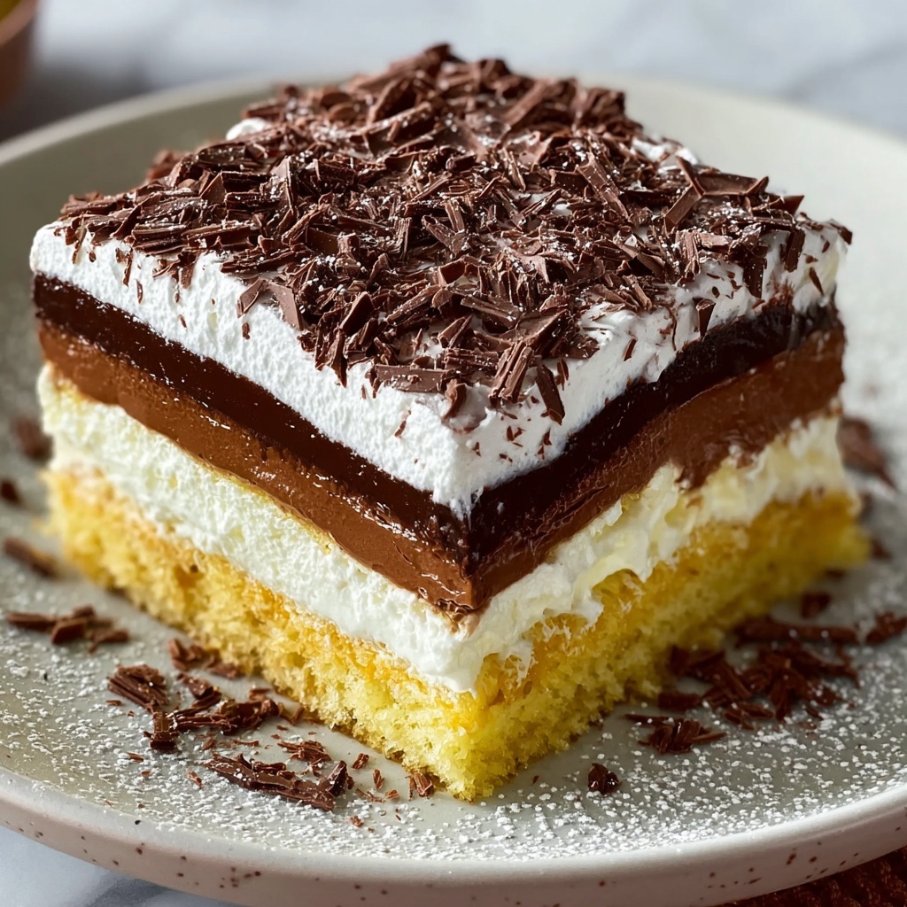 Decadent Creamy Cookie Lasagna with Rich Chocolate and Vanilla Whipped Cream Recipe - Recipe Image