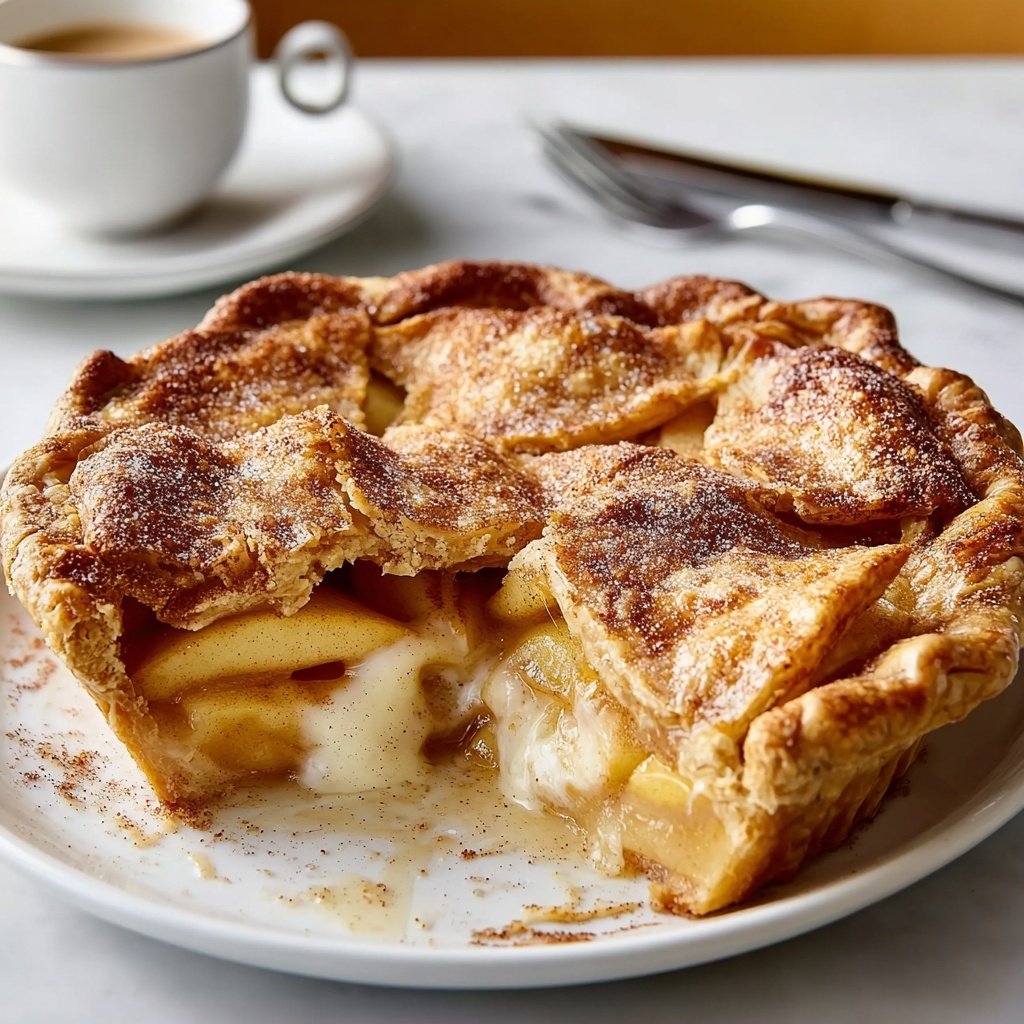 Snickerdoodle Cream Cheese Apple Pie Recipe - Recipe Image