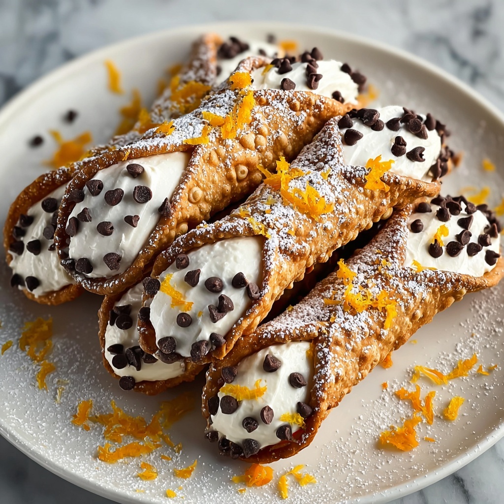 Crunchy Italian Cannoli Cookies with Sweet Ricotta Filling Recipe - Recipe Image