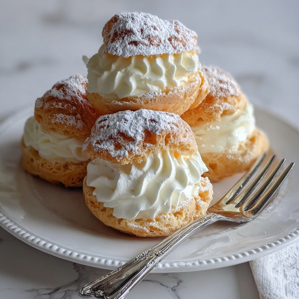 Classic French Vanilla Cream Puffs Recipe - Recipe Image