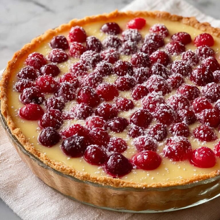 Cranberry Custard Pie Recipe
