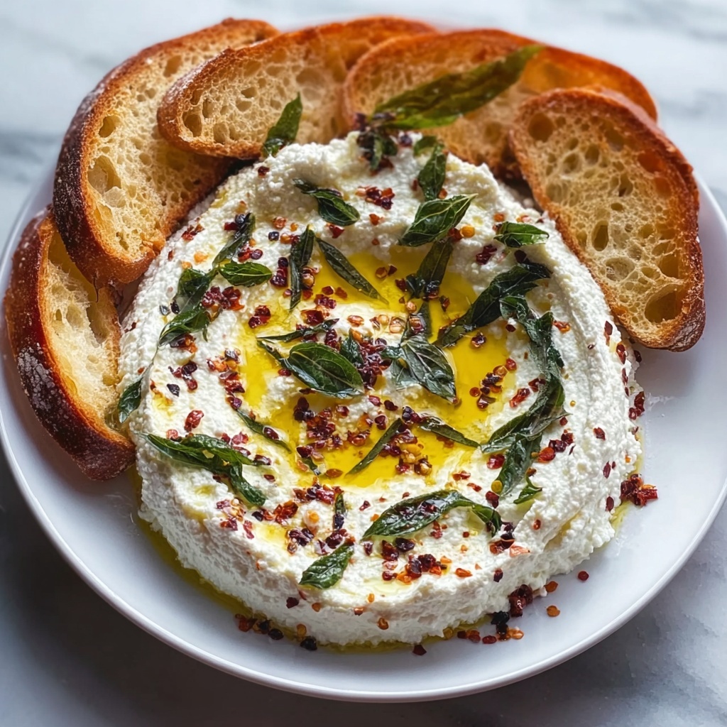 Whipped Ricotta Dip with Spicy Honey Recipe - Recipe Image