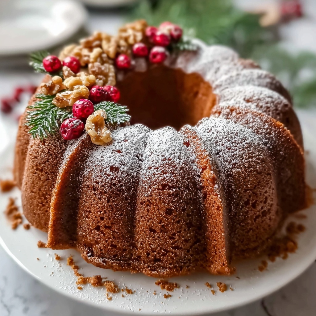 Christmas Gingerbread Cake with Cream Cheese Frosting Recipe - Recipe Image