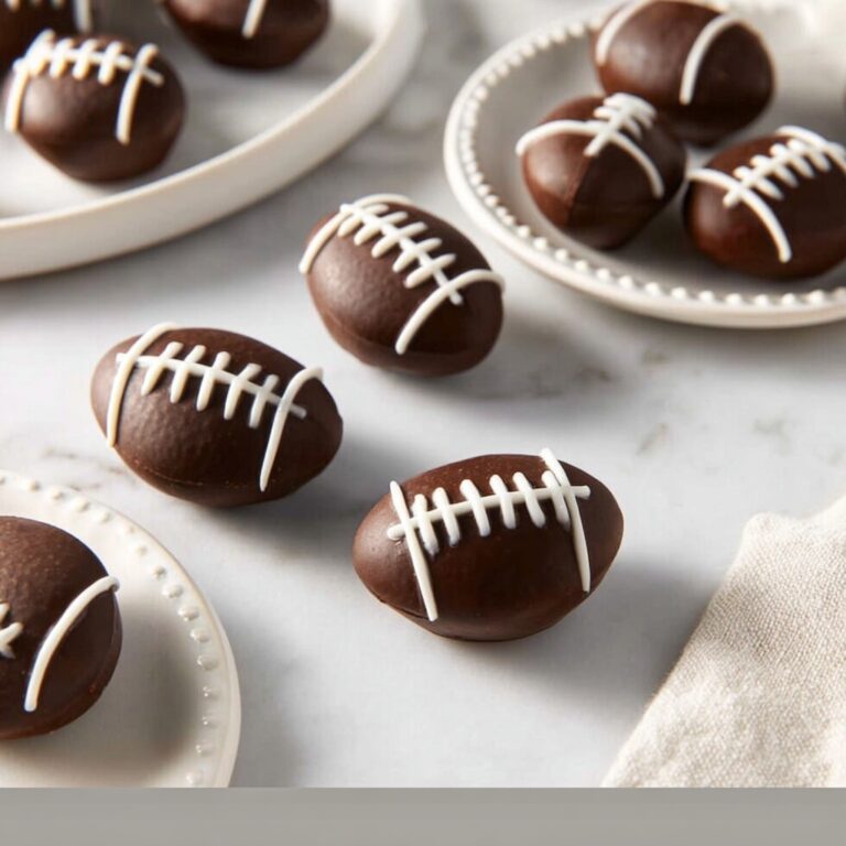 Peanut Butter Chocolate Footballs Recipe