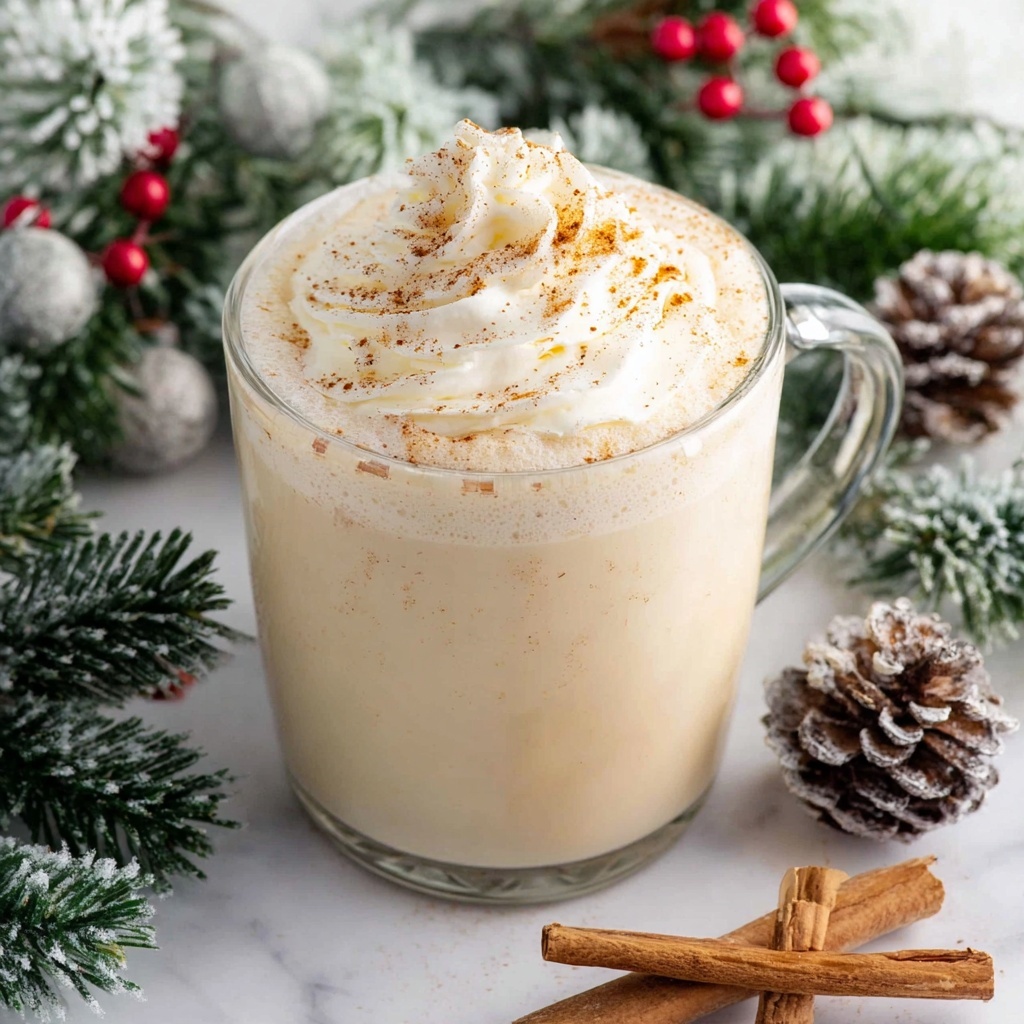 Creamy Eggnog with Nutmeg and Cinnamon Recipe - Recipe Image