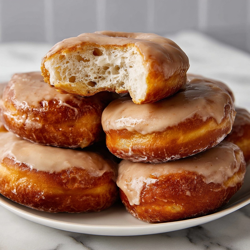Maple Glazed Fried Biscuits Recipe - Recipe Image