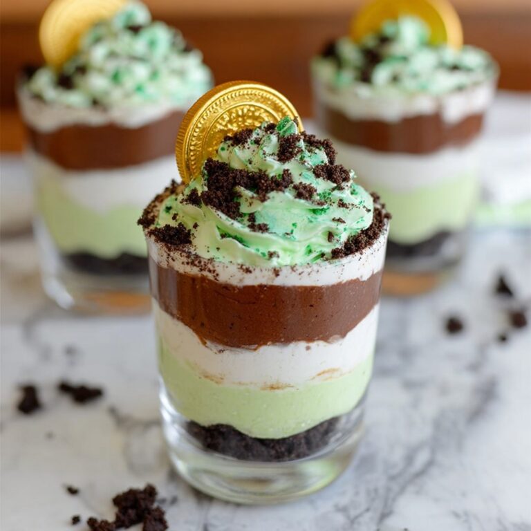 St Patrick’s Day Pudding Parfaits Recipe