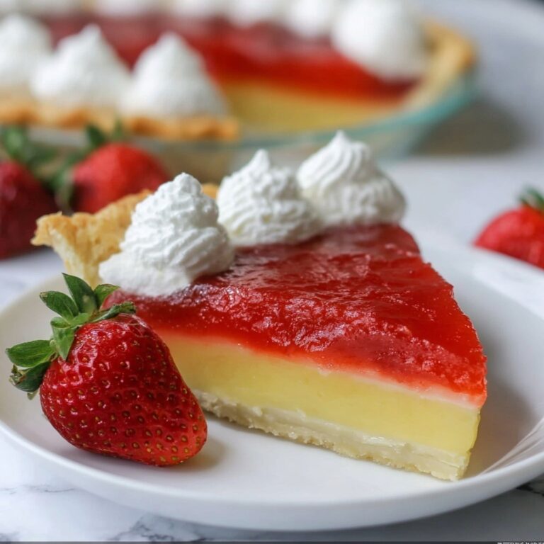 Strawberry Lemon Chess Pie Recipe